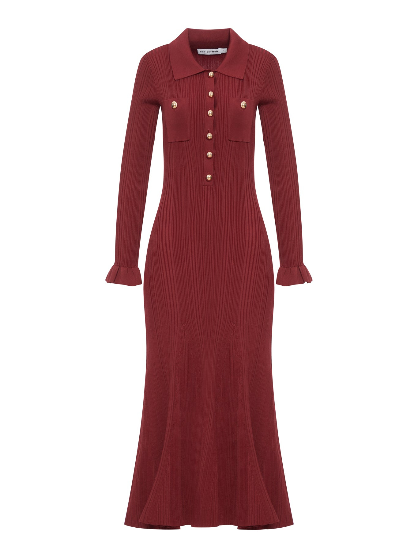 RIBBED KNIT MIDI DRESS - 2