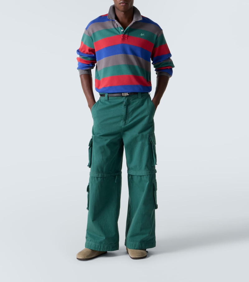 ERL Striped cotton polo shirt outlook