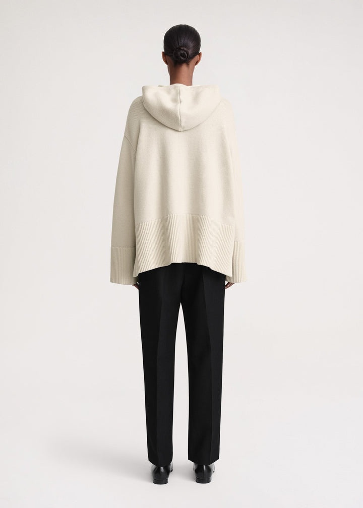 Signature hooded knit light sand - 4