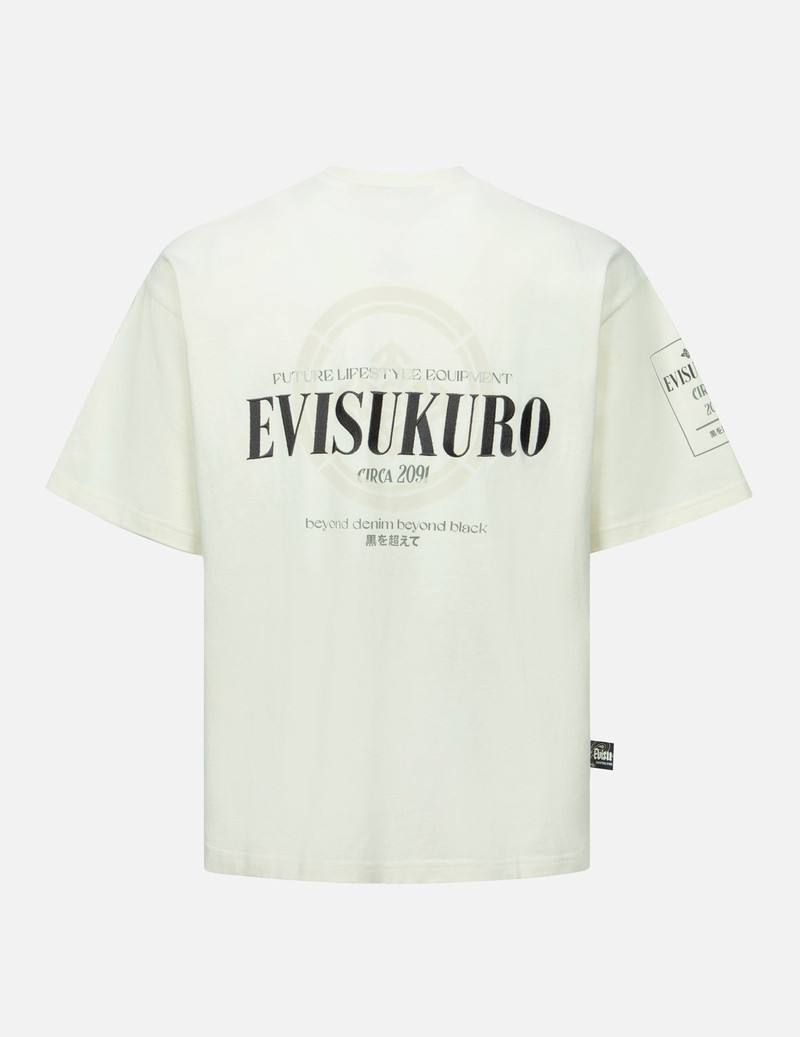 EVISU Logo Embroidery and Kamon Print Loose Fit T-Shirt outlook