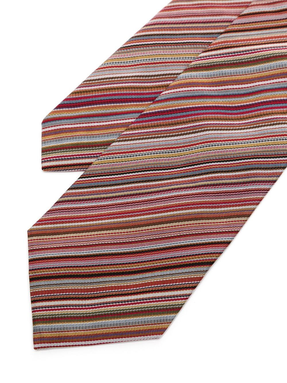 DIAGONAL-STRIPE SILK TIE - 2