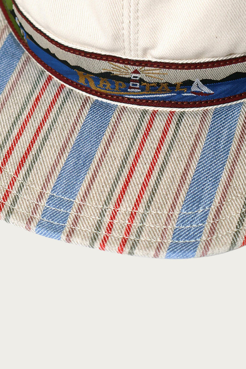 Kapital Chino BRIMFIELD Cap (GUIDING LIGHT) - Stripe outlook