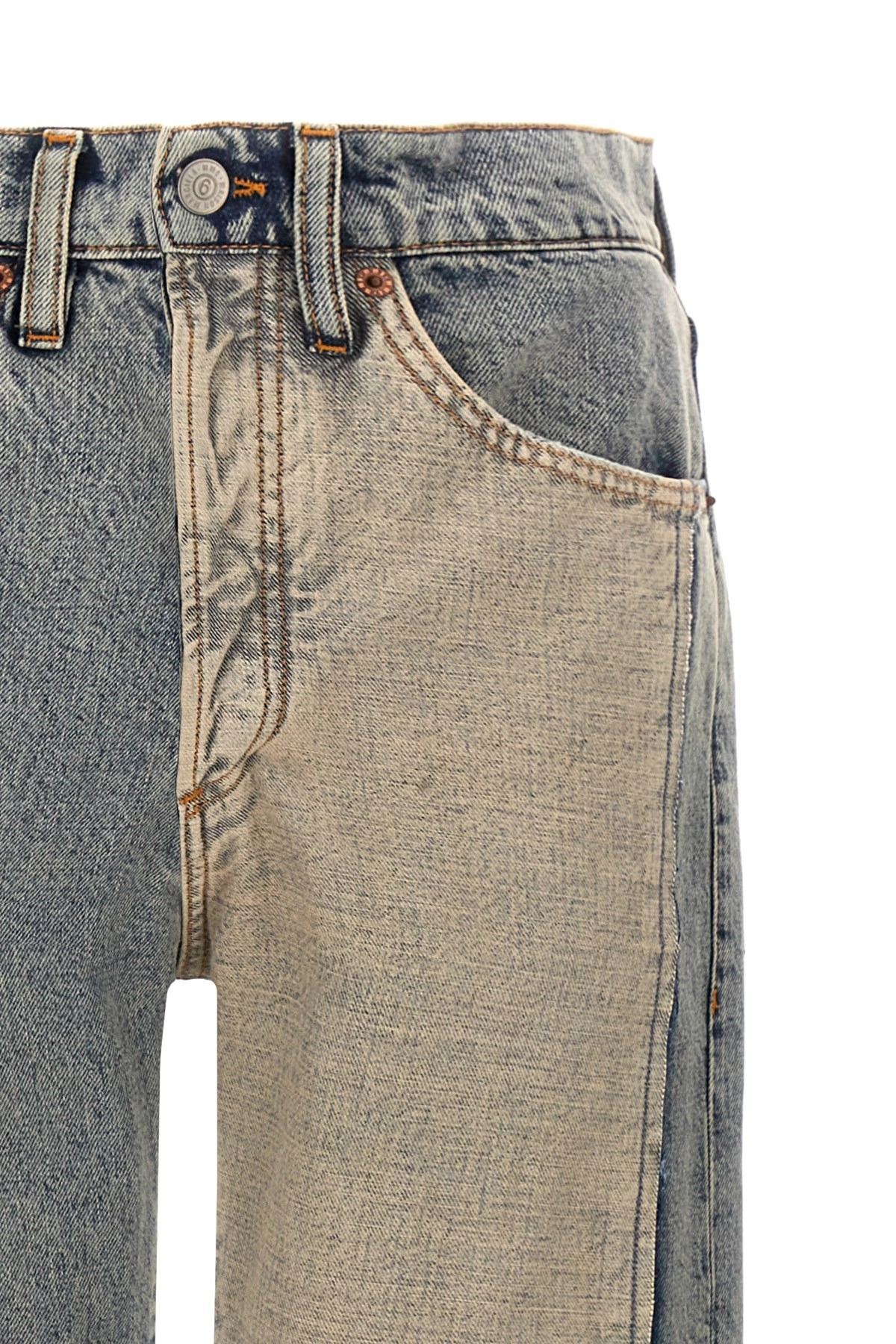 Visible stitching jeans - 4