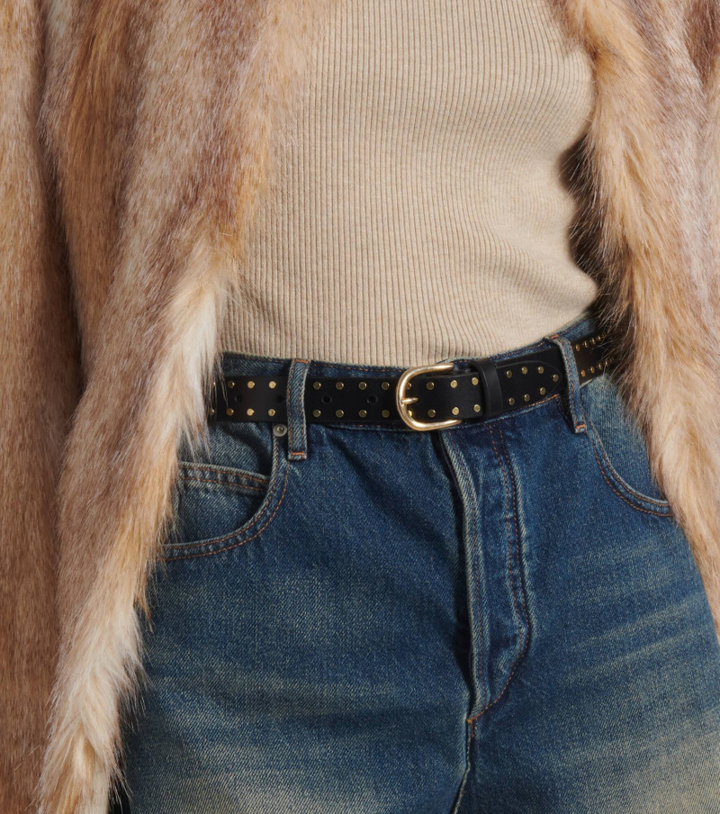 Isabel Marant Zap studded leather belt outlook