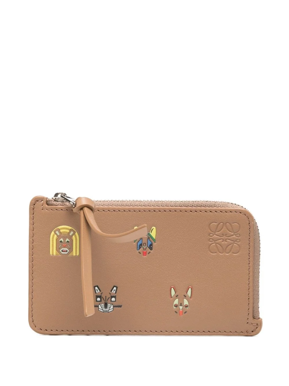 Leather zipped card case - 1