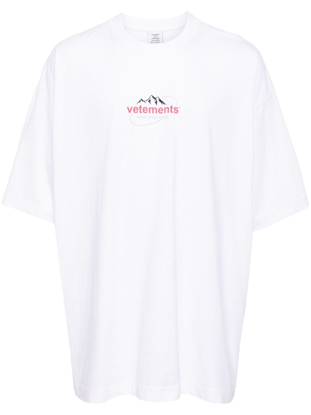 VETEMENTS graphic-print short-sleeve T-shirt - Pink