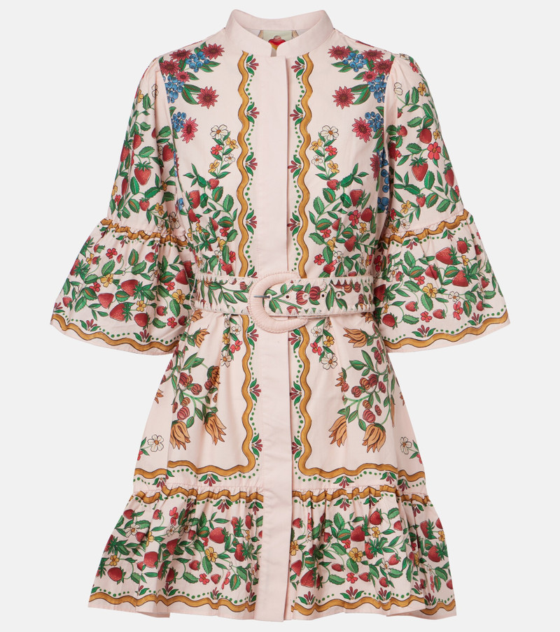 Fruit Beauty Scarf floral cotton minidress 1
