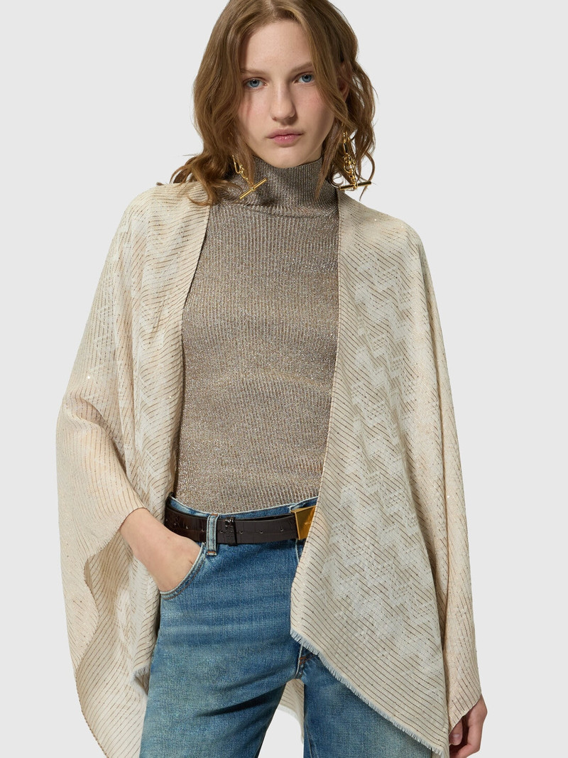 Viscose and modal-blend cape 5
