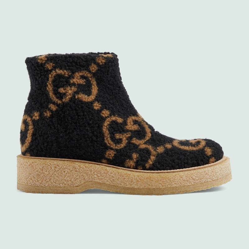 Women's GG wool effect ankle boot 1