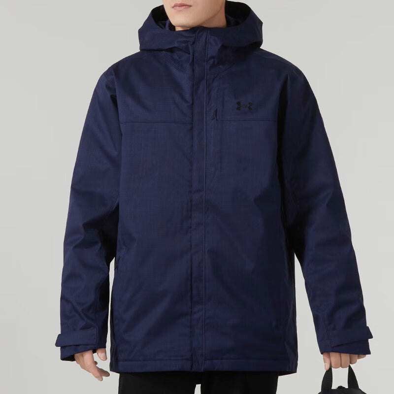 Under Armour Solid Color Leisure Warm Three-in-One Jacket 'Blue' 1300663-410 - 2