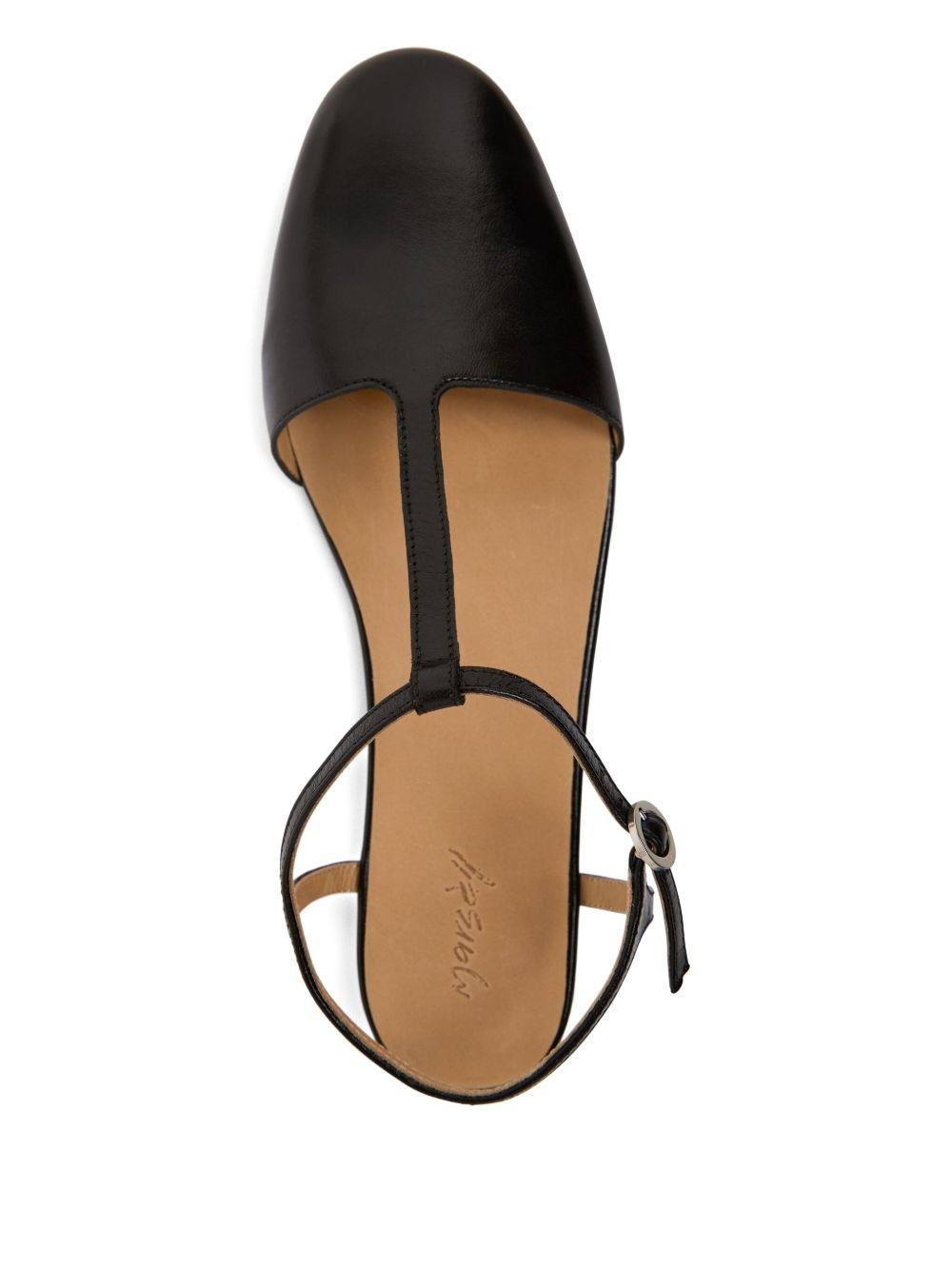 leather ballerina shoes - 3
