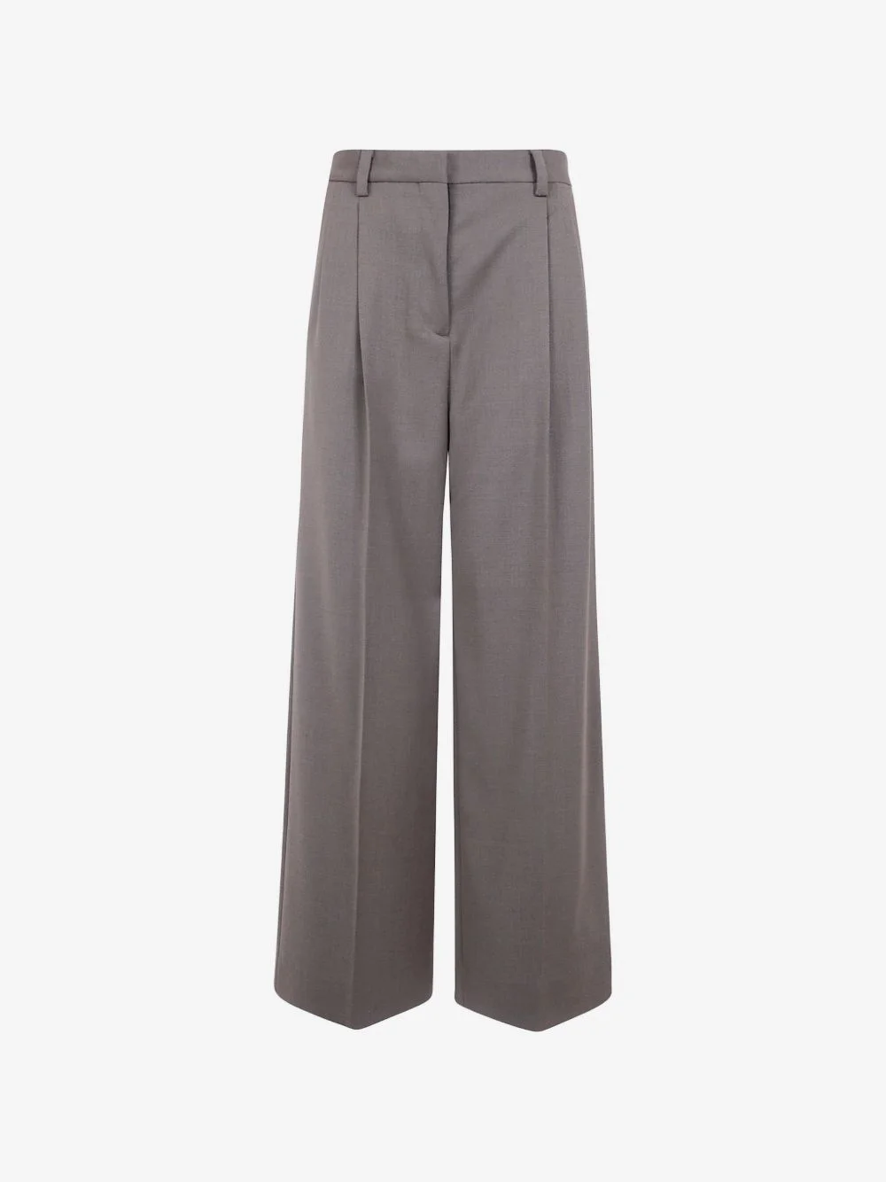 pleated wide-leg trousers - 1