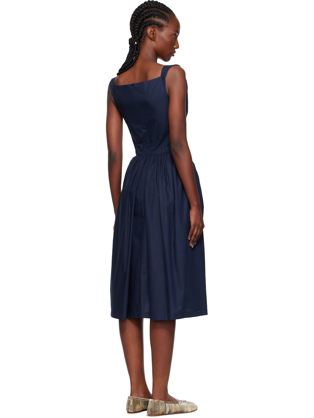 Navy Sunday Midi Dress - 3