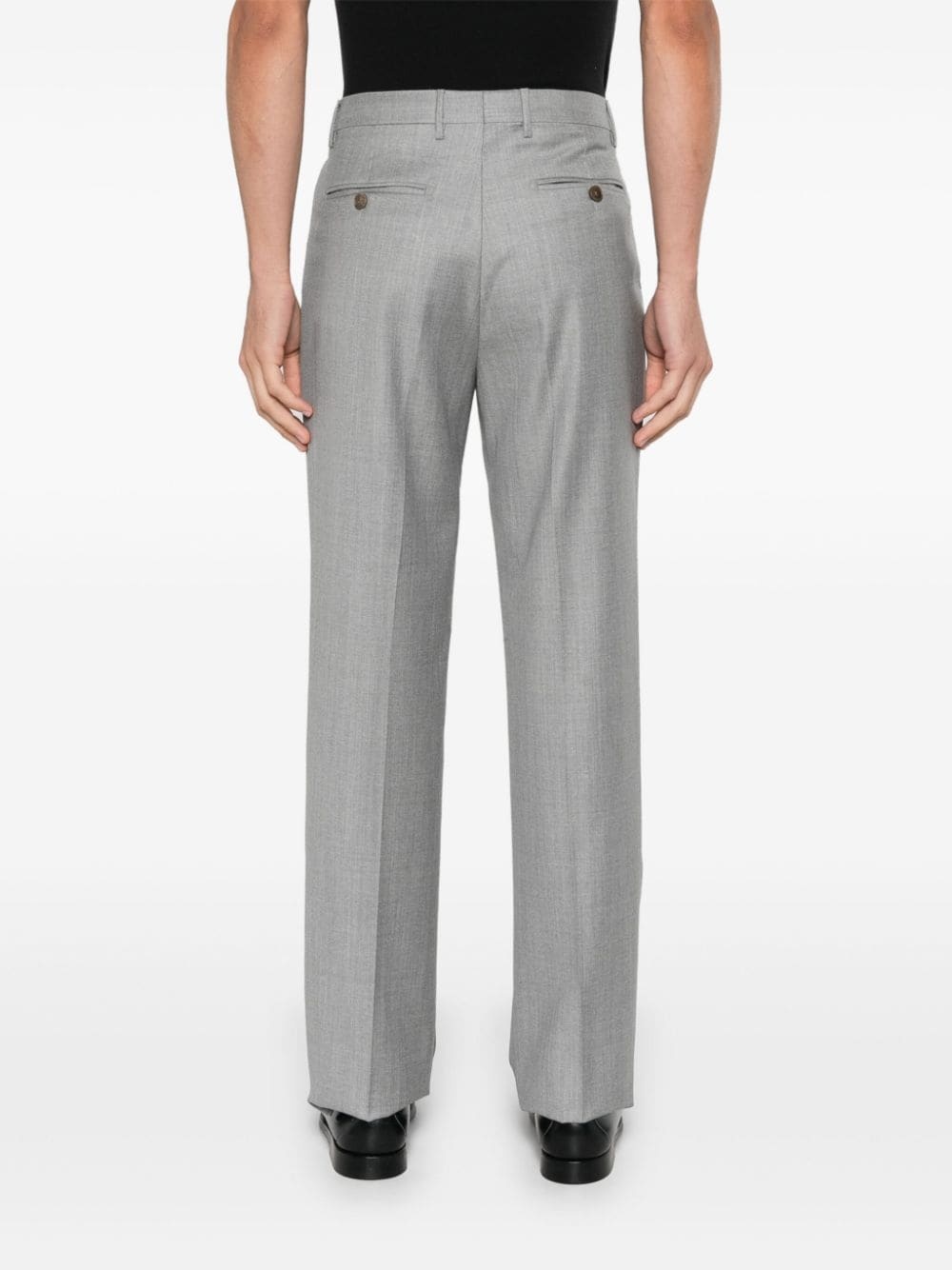 pleated tapered trousers - 4