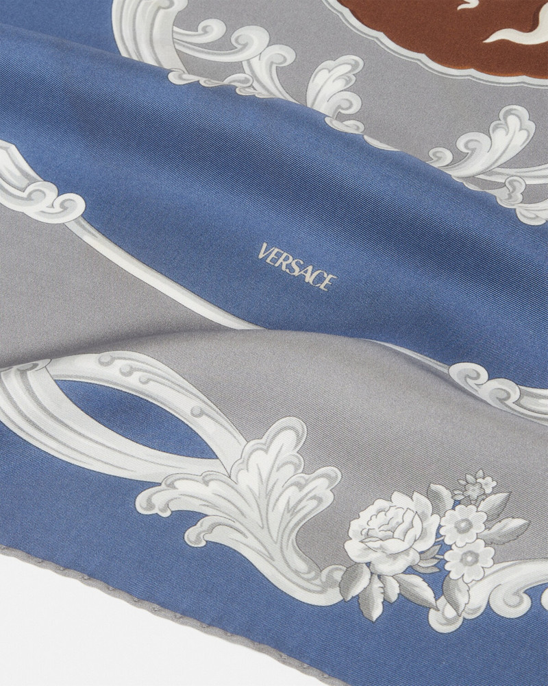 VERSACE Cameo Large Silk Foulard 35" outlook