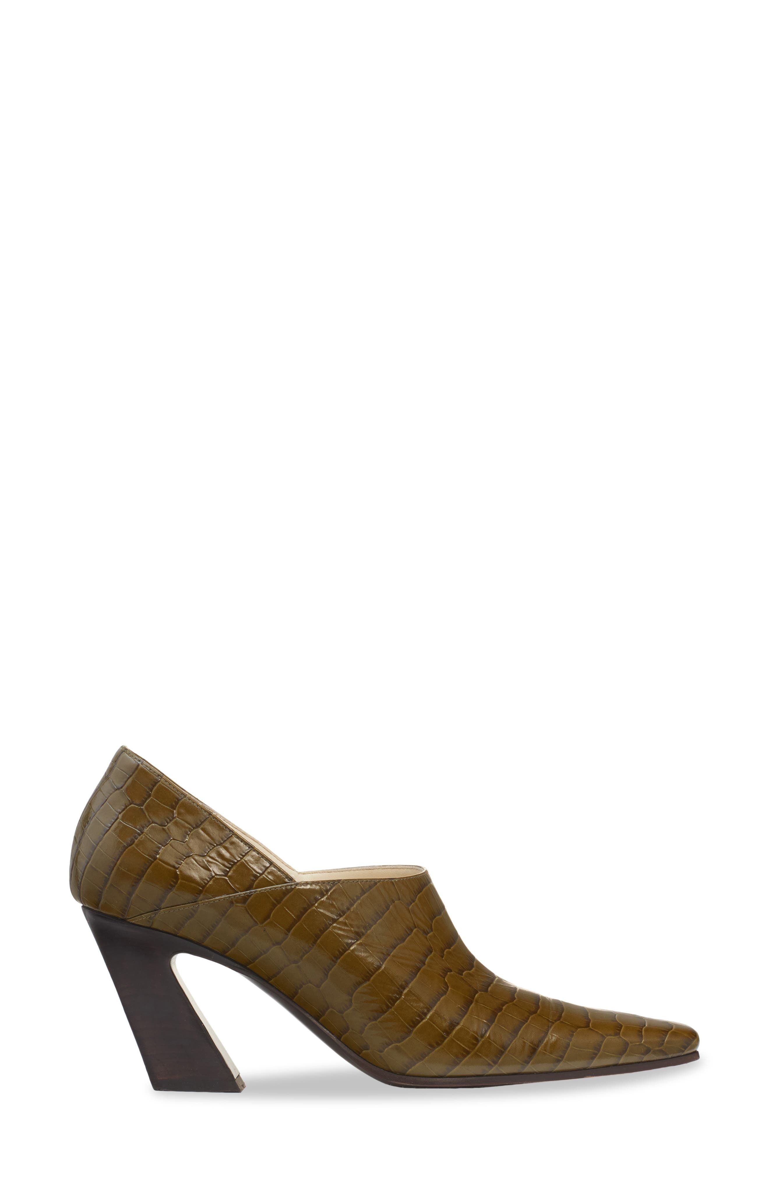 Bottega Veneta Lewis Square Toe Pump in 3310 Olive Oil at Nordstrom - 4