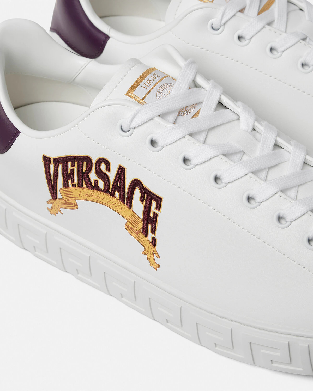 Acanthus Varsity Greca Sneakers - 4