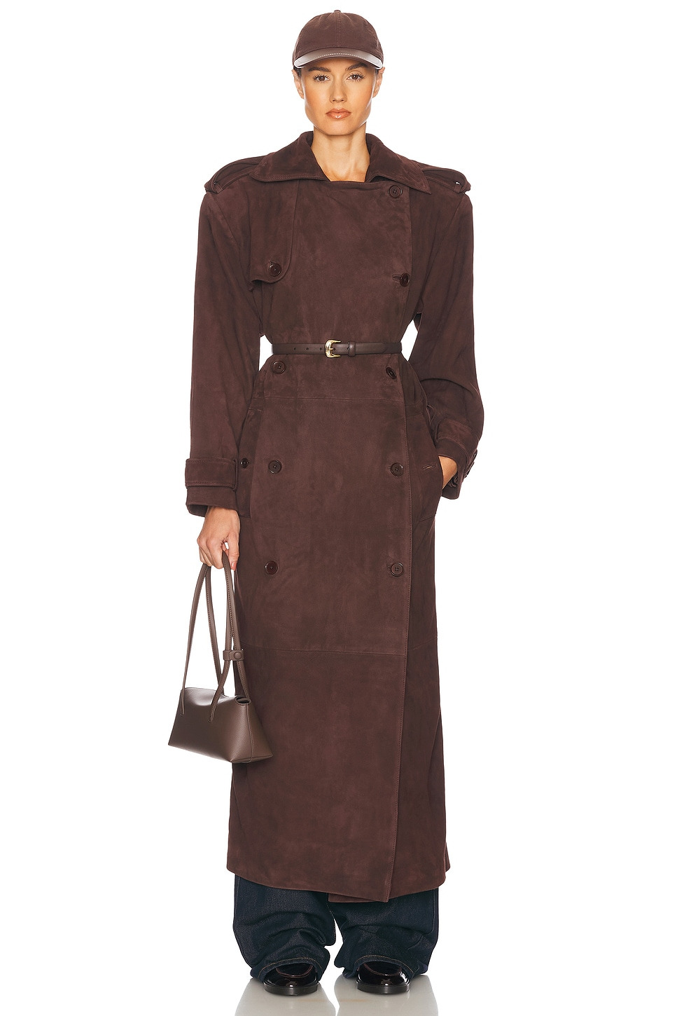 Suede Trench Coat - 6