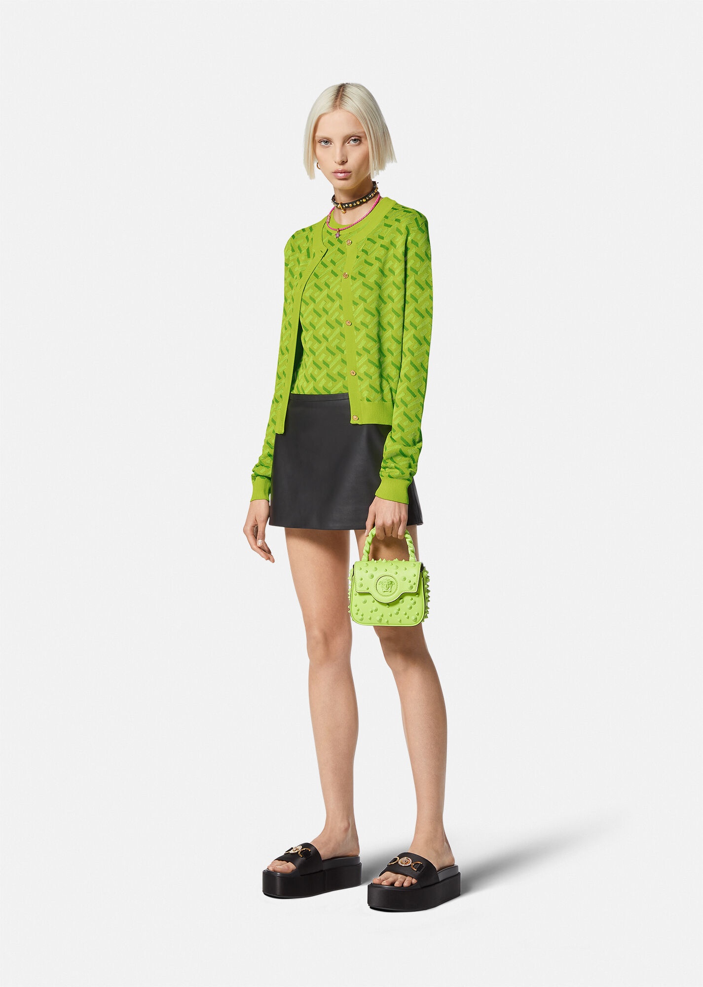 La Greca Jacquard Cardigan - 2
