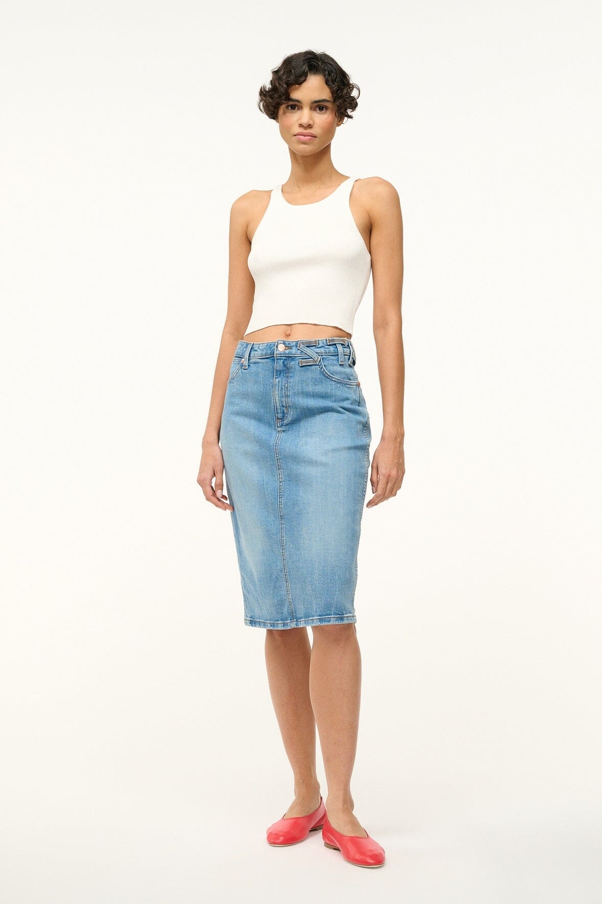 STAUD WRANGLER THE PENCIL SKIRT - 2