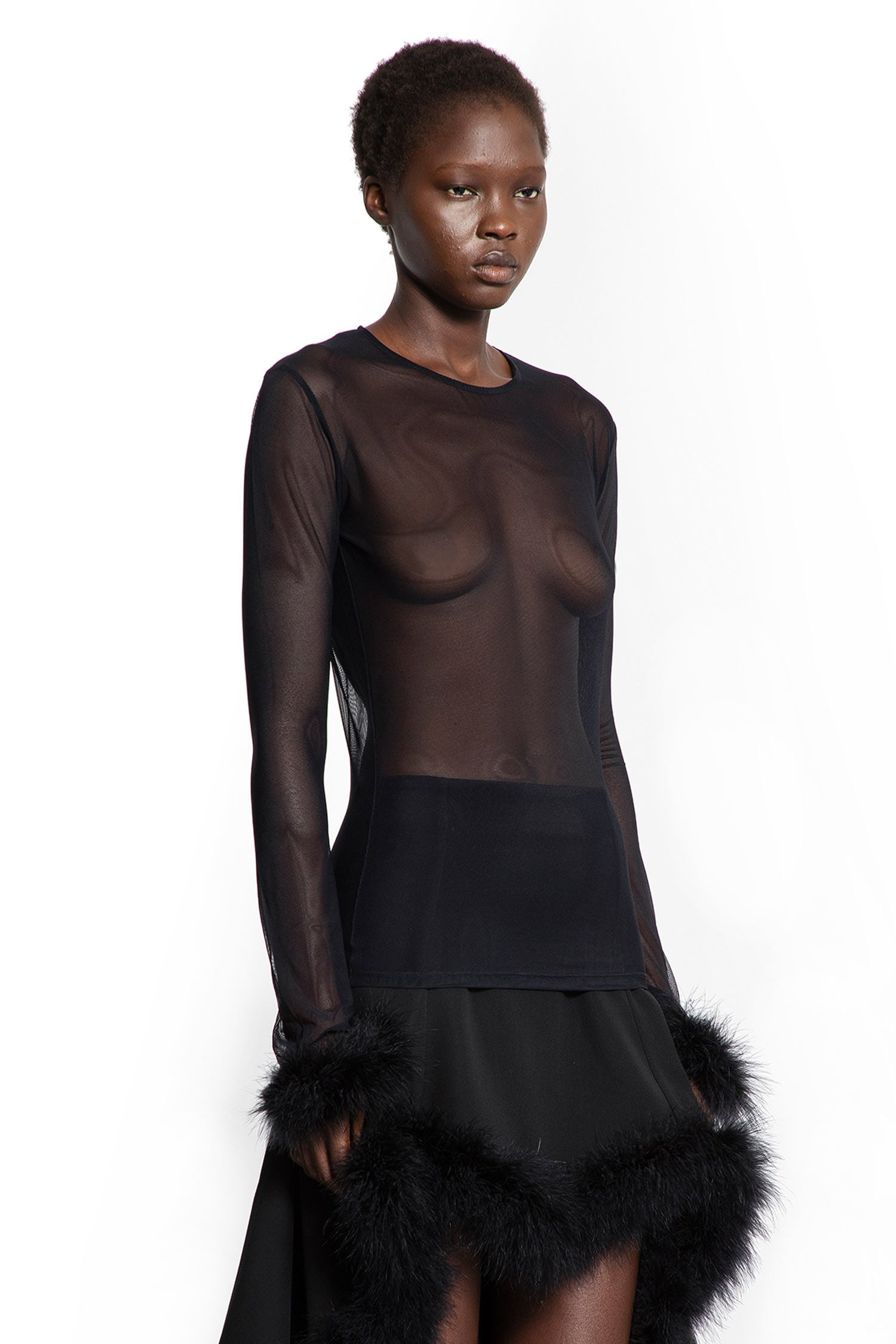 Marabou Top In Mesh - 2