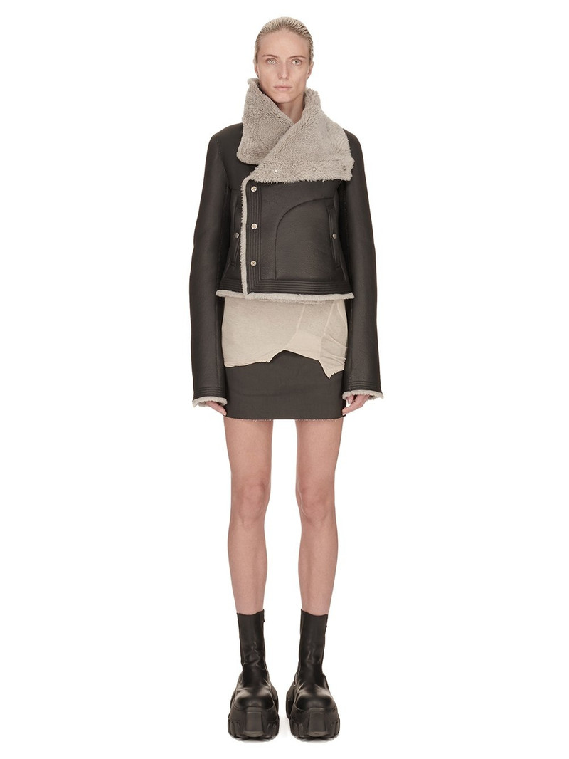 Rick Owens Sheepskin biker jacket outlook