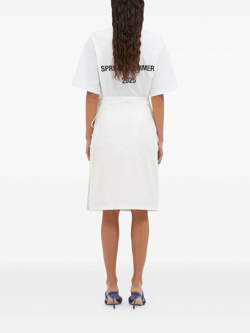 circle-appliqué wrap mini skirt 4