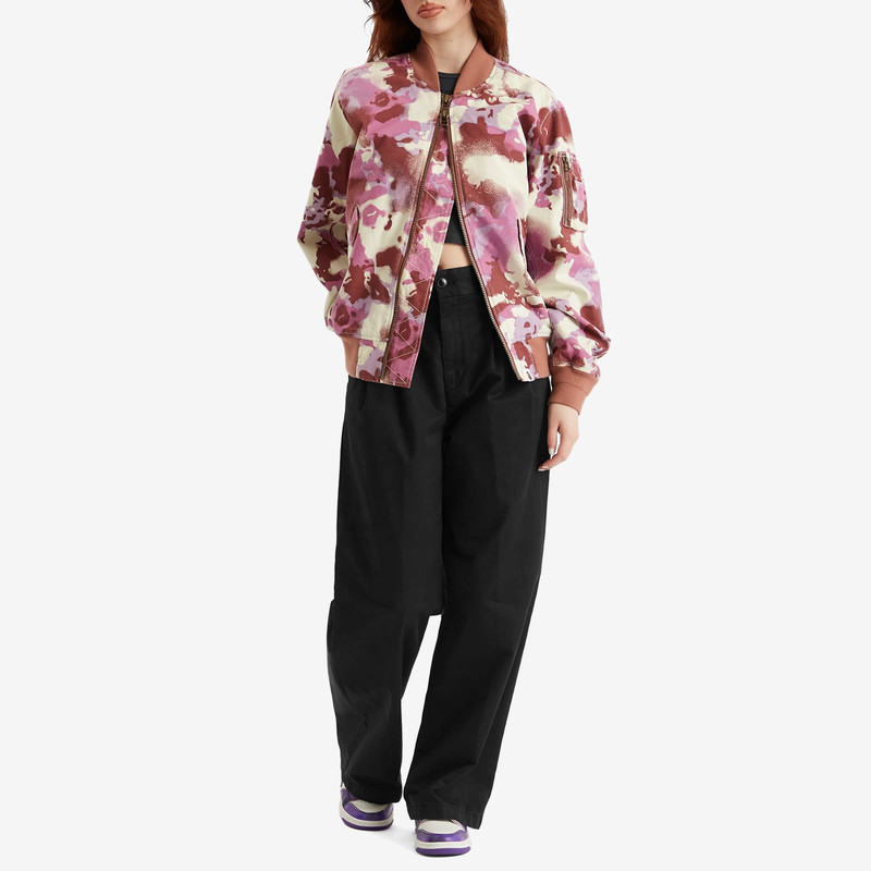 A BATHING APE® A Bathing Ape Map Camo Bomber Jacket outlook
