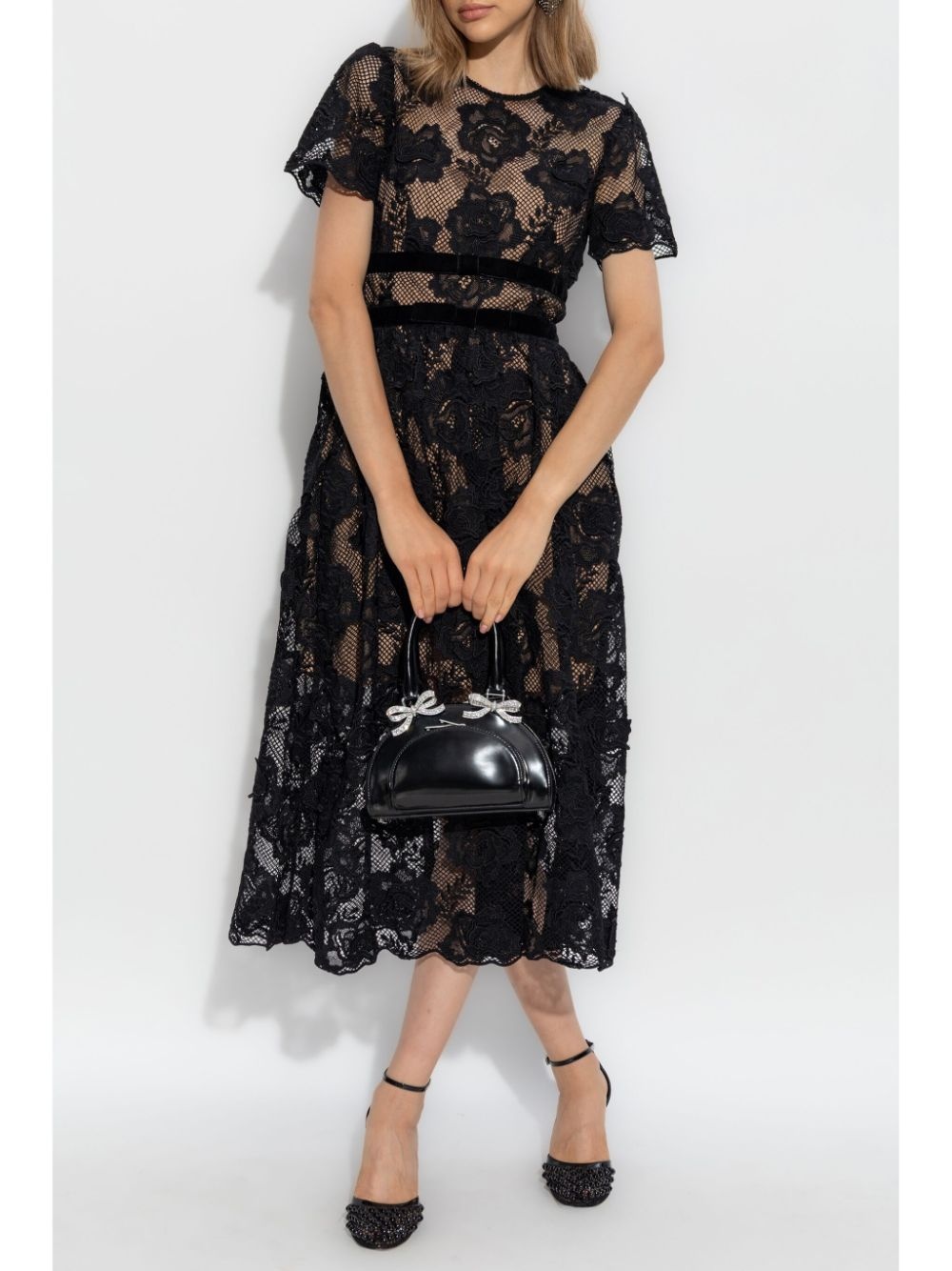 lace midi dress - 2