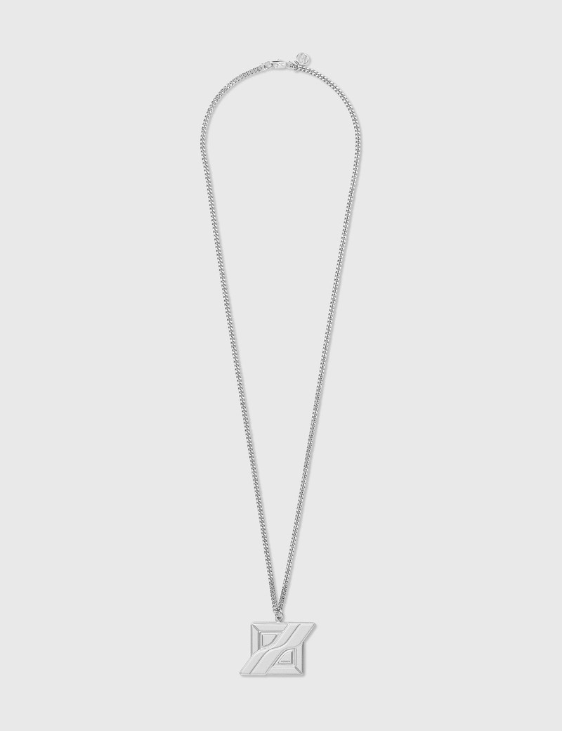 SILVER2 LOGO NECKLACE 1