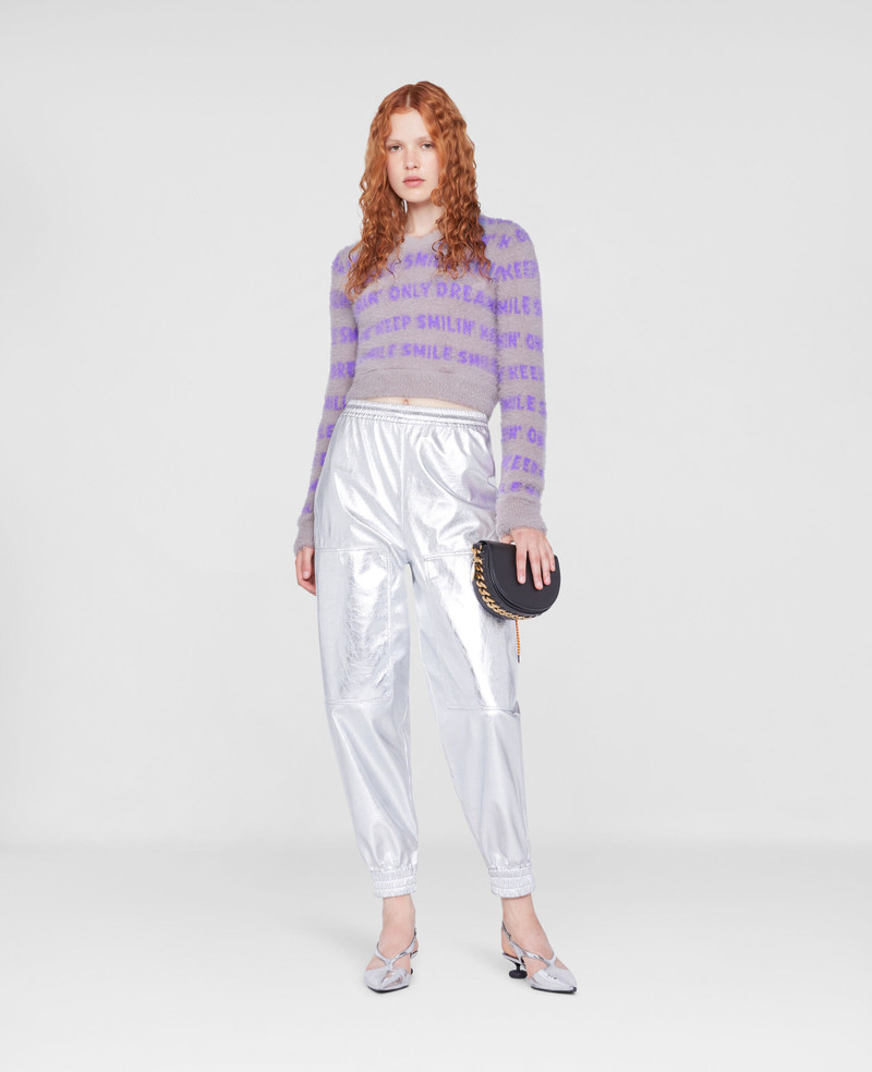 Stella McCartney Cropped Jacquard Knit Sweater outlook