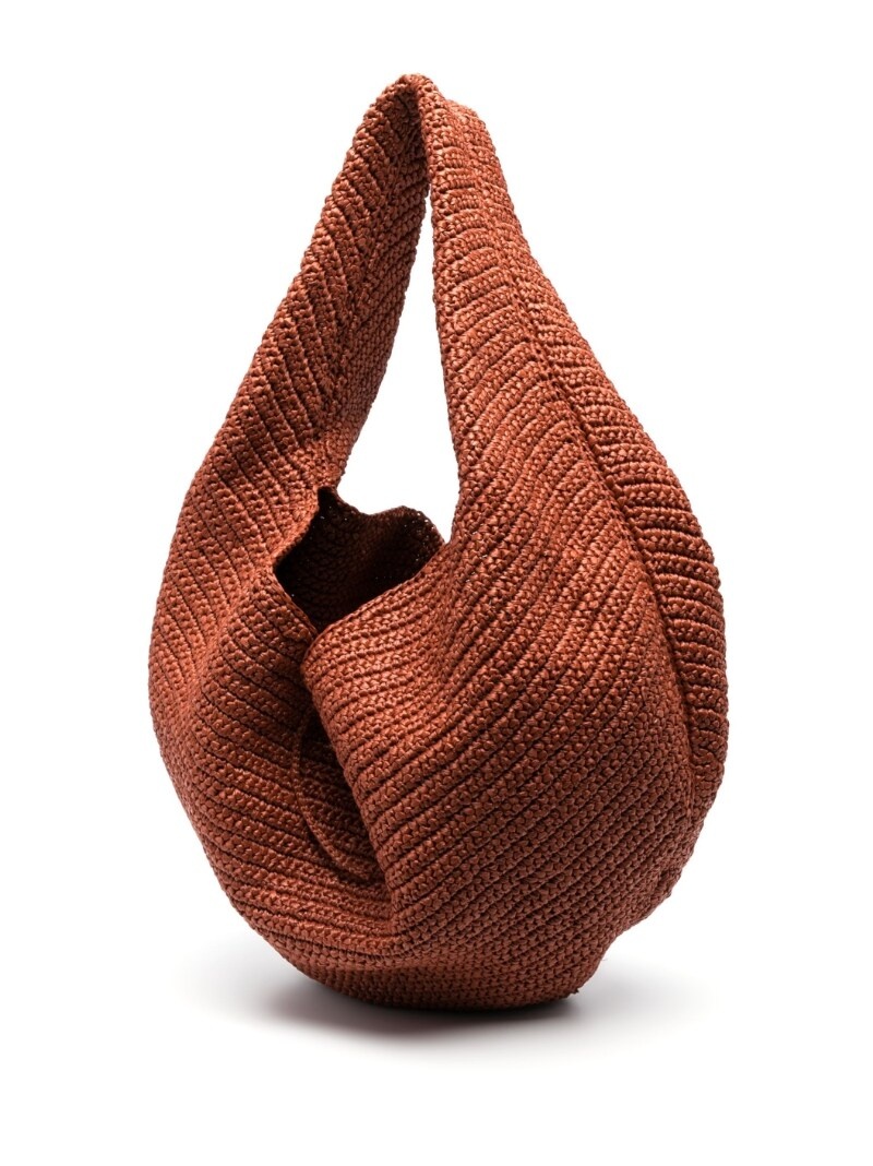 large Olivia raffia tote bag - 6