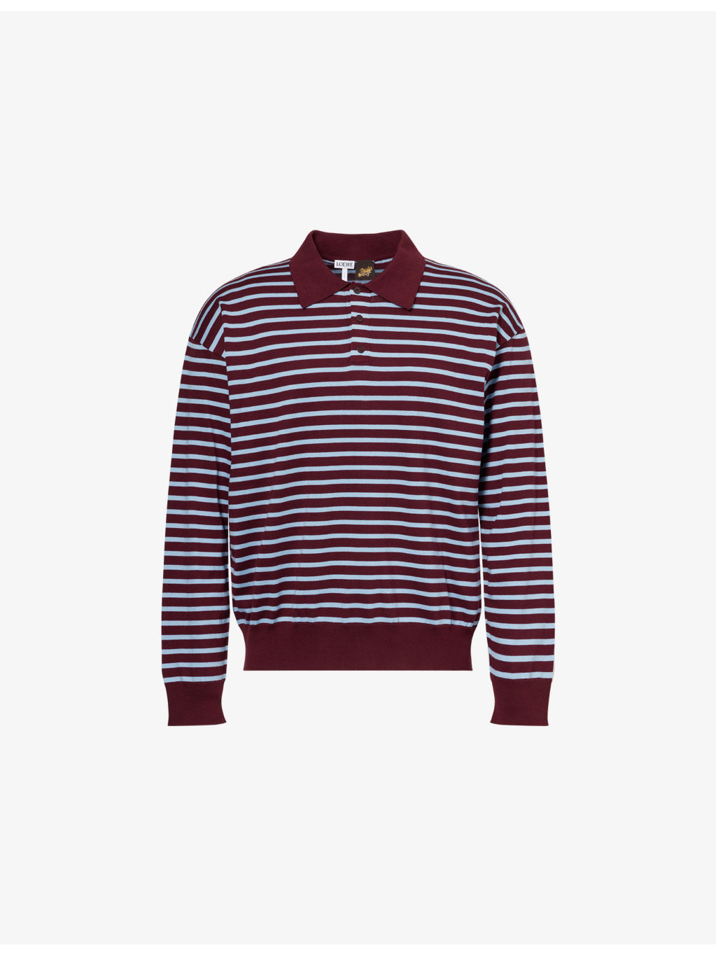 Ibiza Polo-Collar Cotton-Blend Knit Jumper - 1