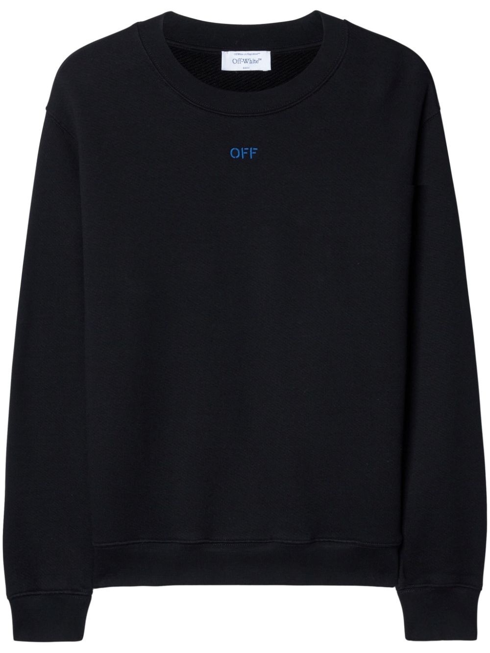 embroidered-logo organic cotton sweatshirt - 1