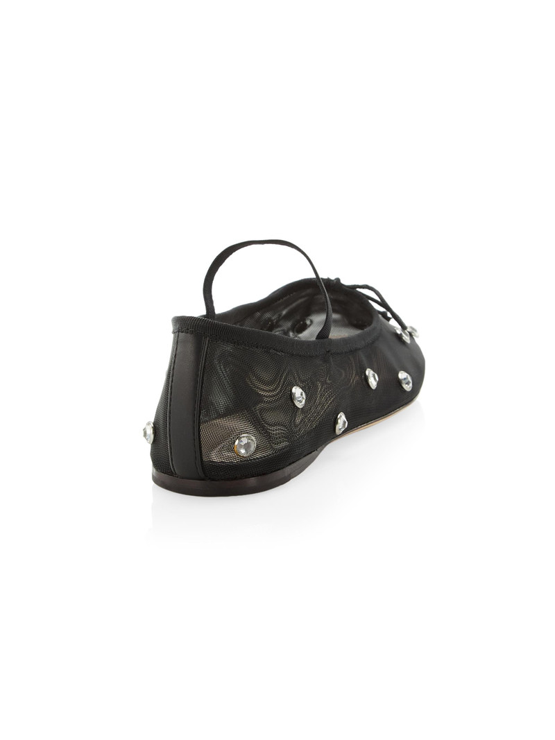Women's Leonie Crystal Mesh Ballet Flats - Blackcrystal 3