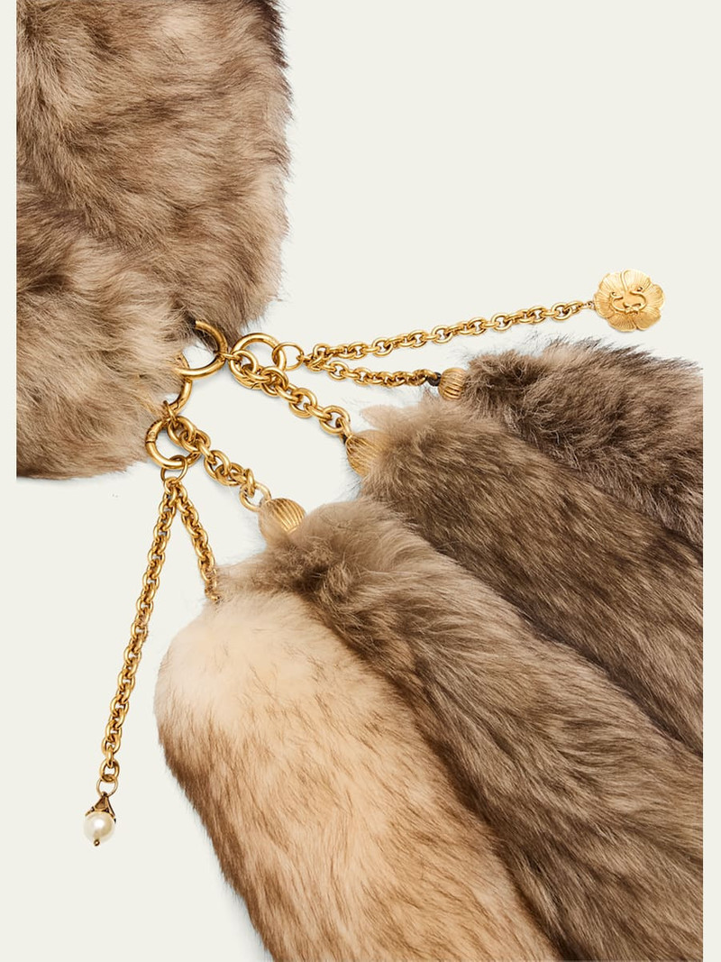 See by Chloé The Treasure Tails Shearling Scarf outlook