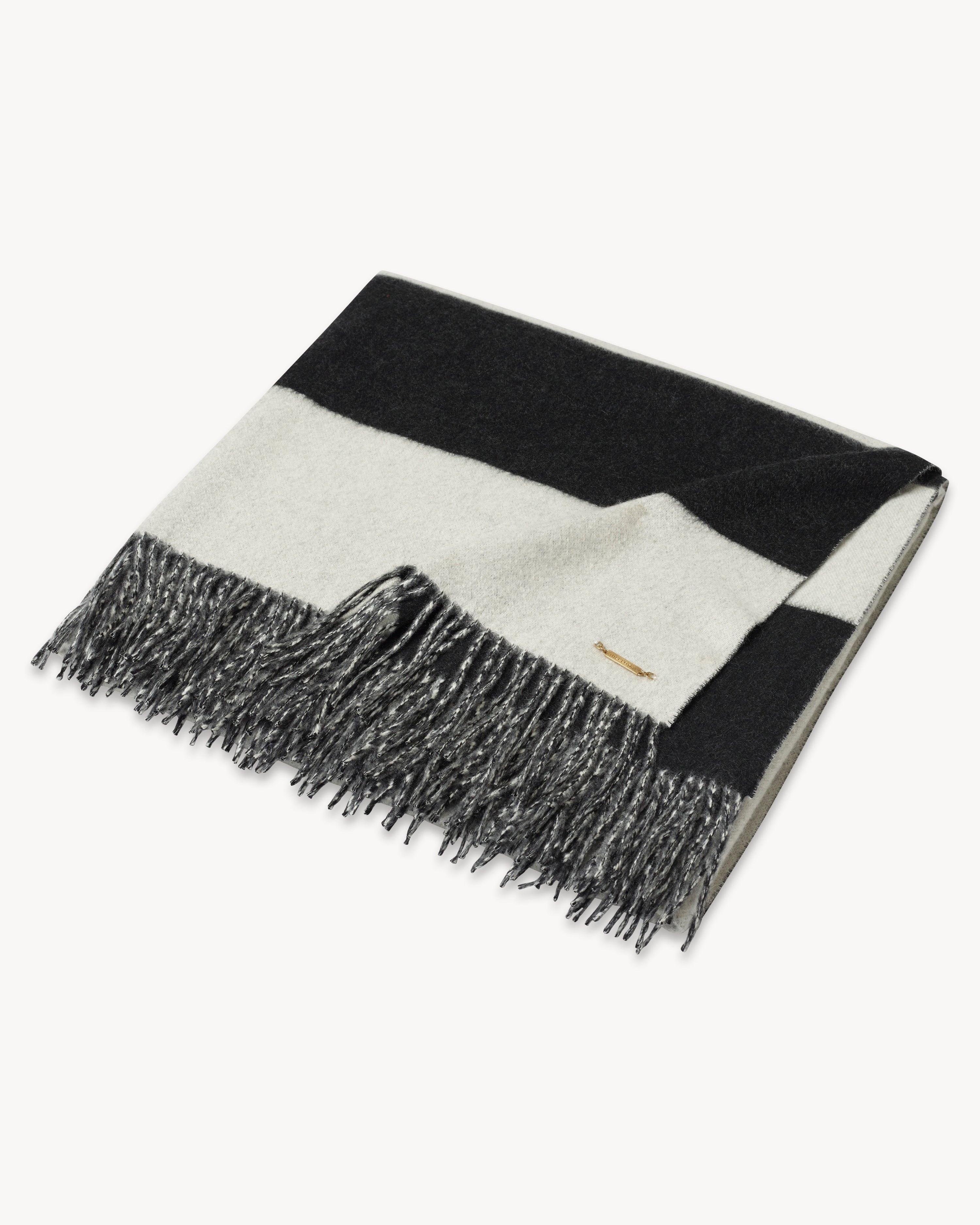 ASPEN WOVEN STRIPE THROW - 1