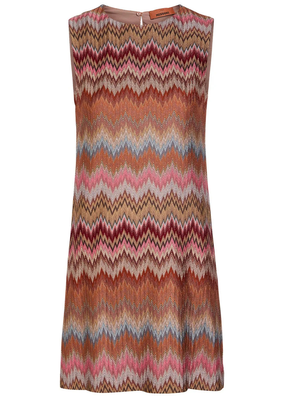 Missoni Chevron Fine-knit Mini Dress - 1