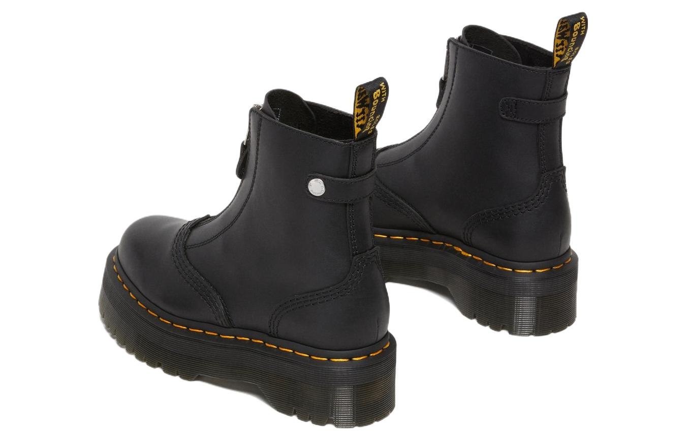 (WMNS) Dr. Martens Jetta Platform Boots 'Black' 27656001 - 4