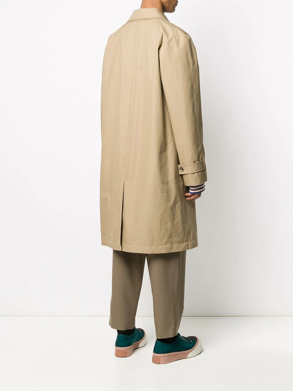 single-breasted trench coat - 4