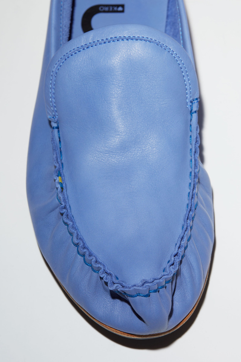 Leather slip-on shoes - Dark purple 4