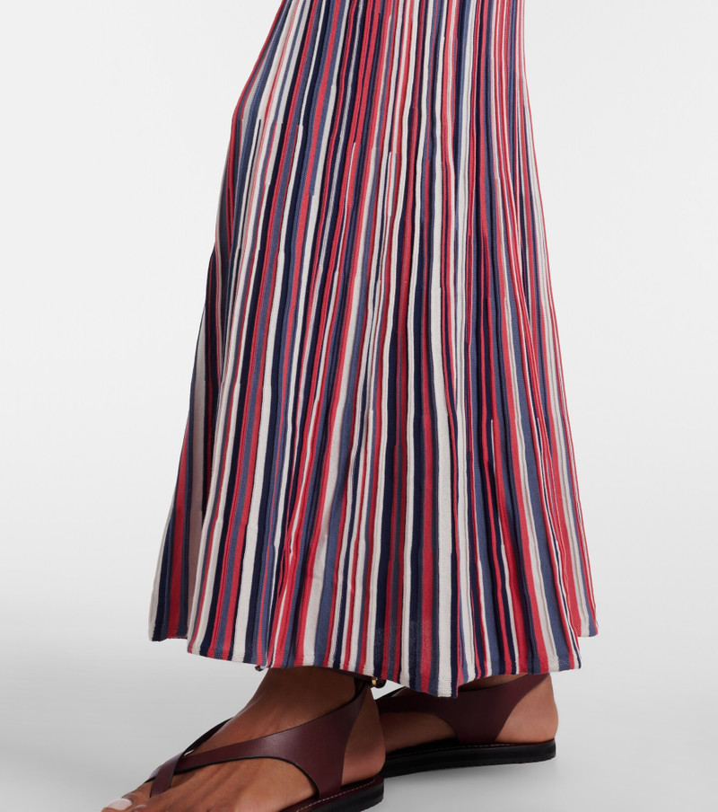 Citara striped cotton-blend maxi dress 6