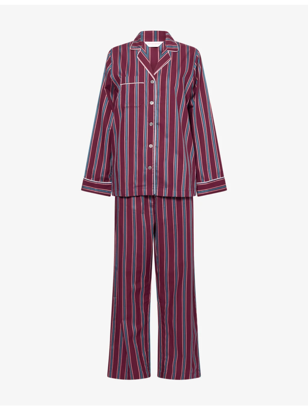 Capri Striped Cotton Pyjama Set - 1
