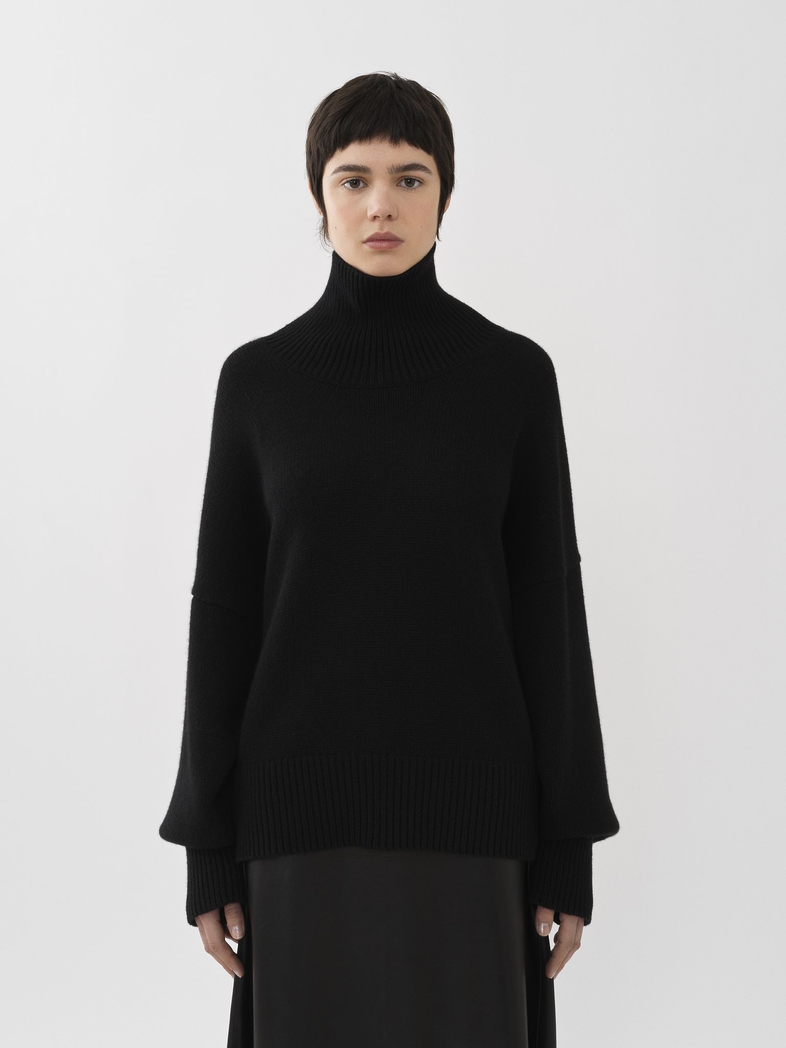 Chloé high-neck wool jumper - Black