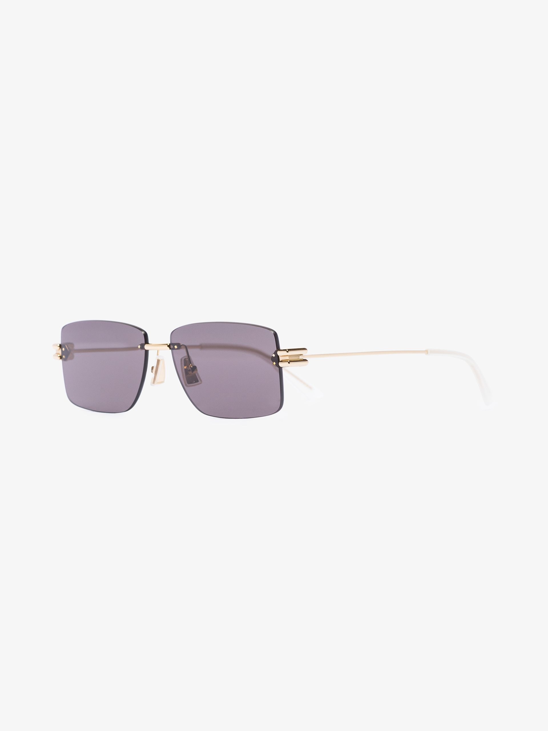 gold tone Classic square sunglasses - 2