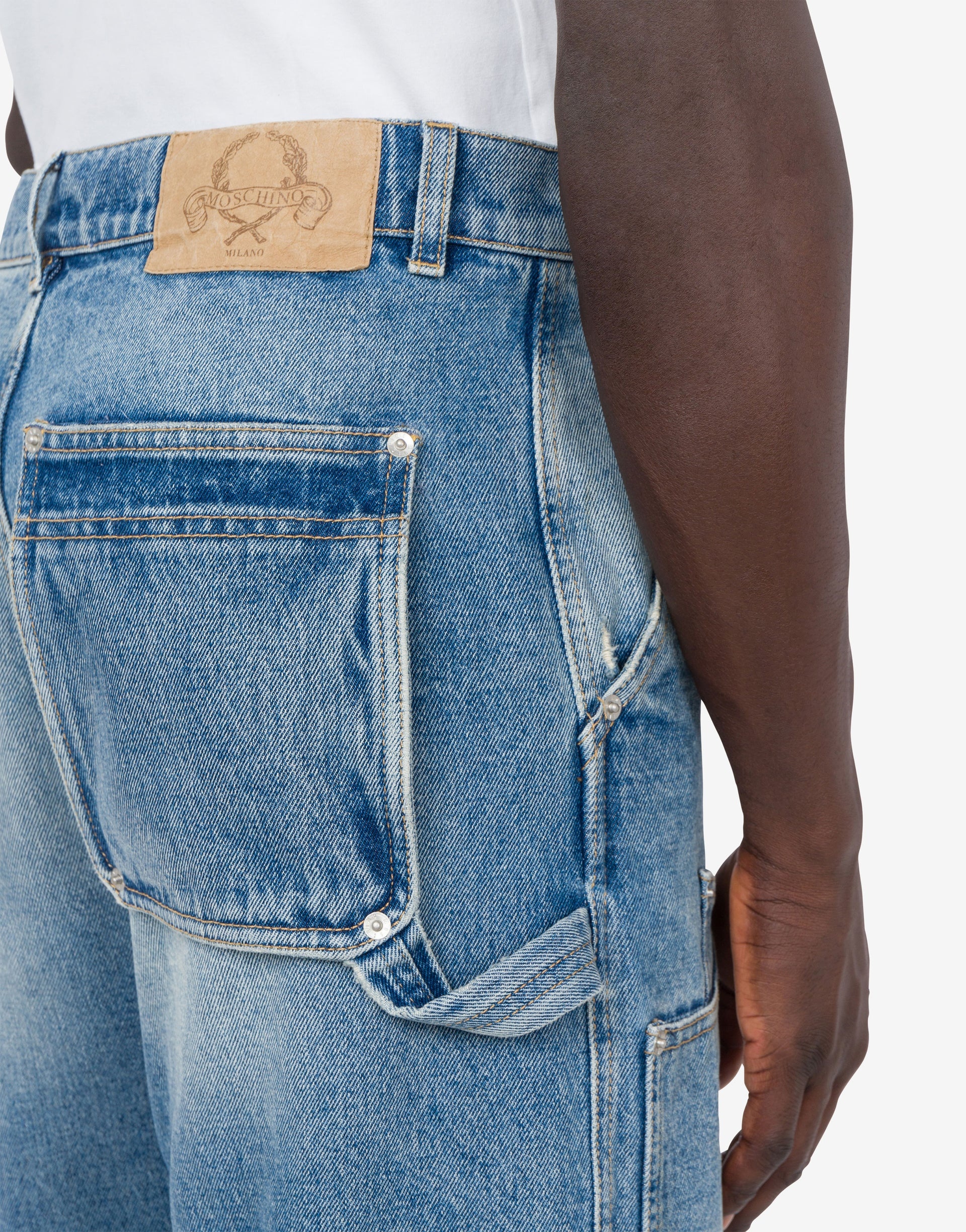 DENIM PANTS LAUREL CROWN LOGO - 3