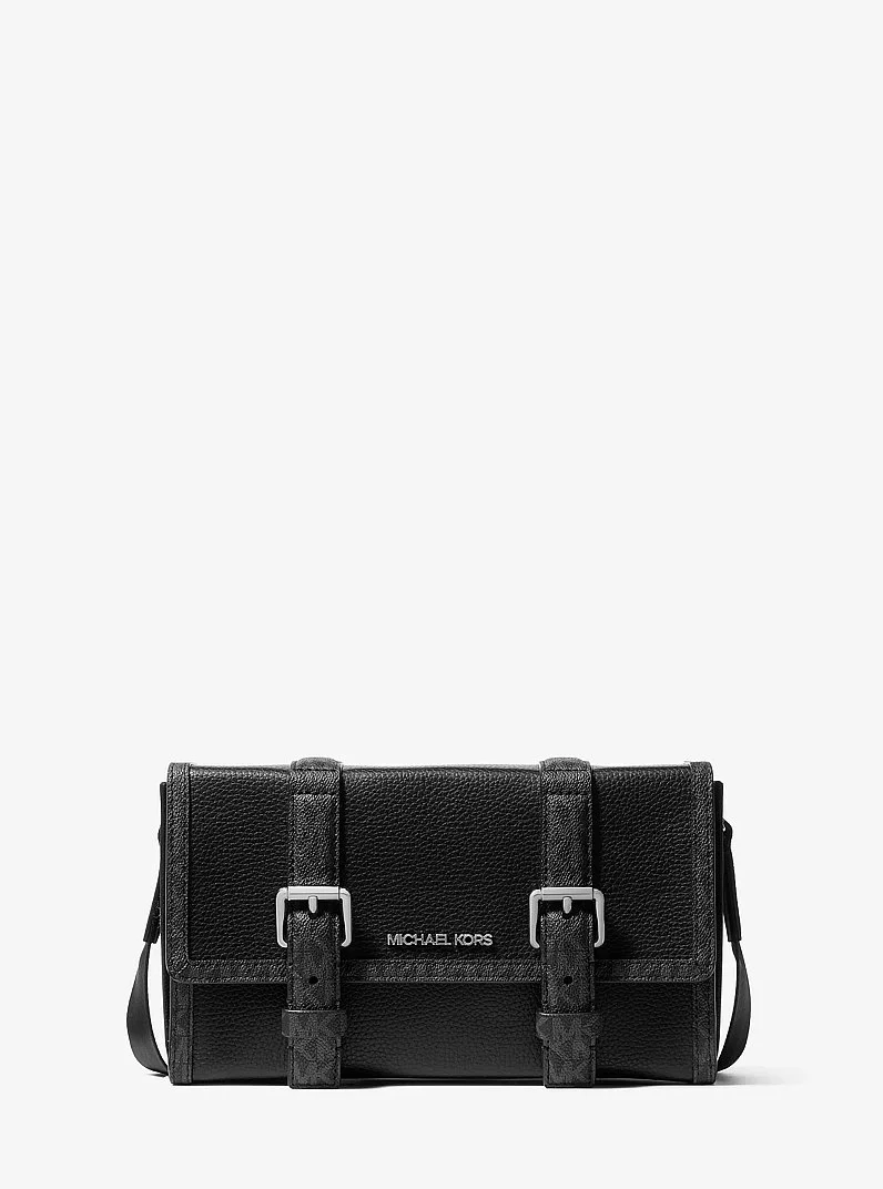 Cooper Pebbled Leather and Signature Logo Trunk Crossbody Bag - 1