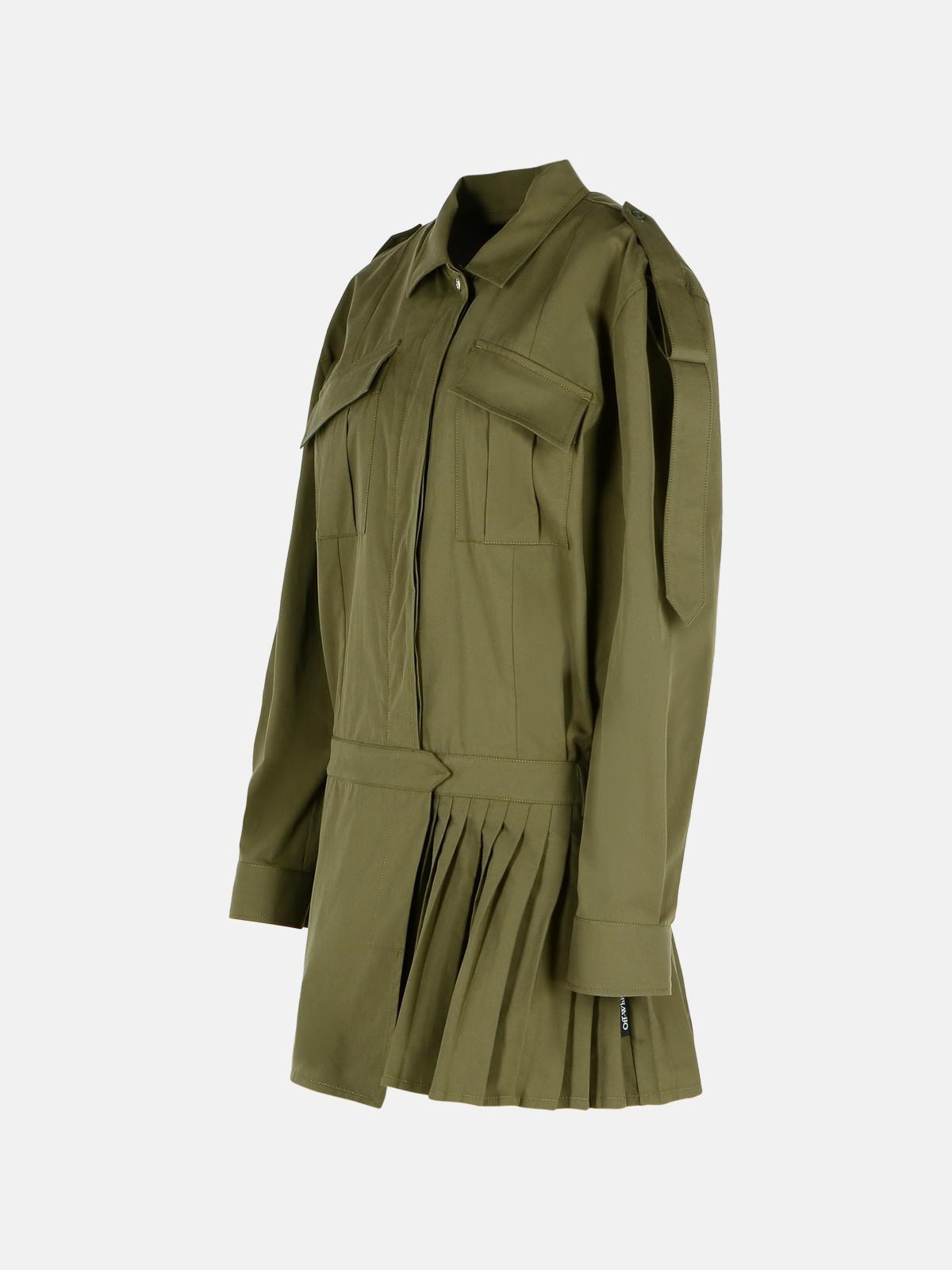 'SAVANA' GREEN COTTON DRESS - 2