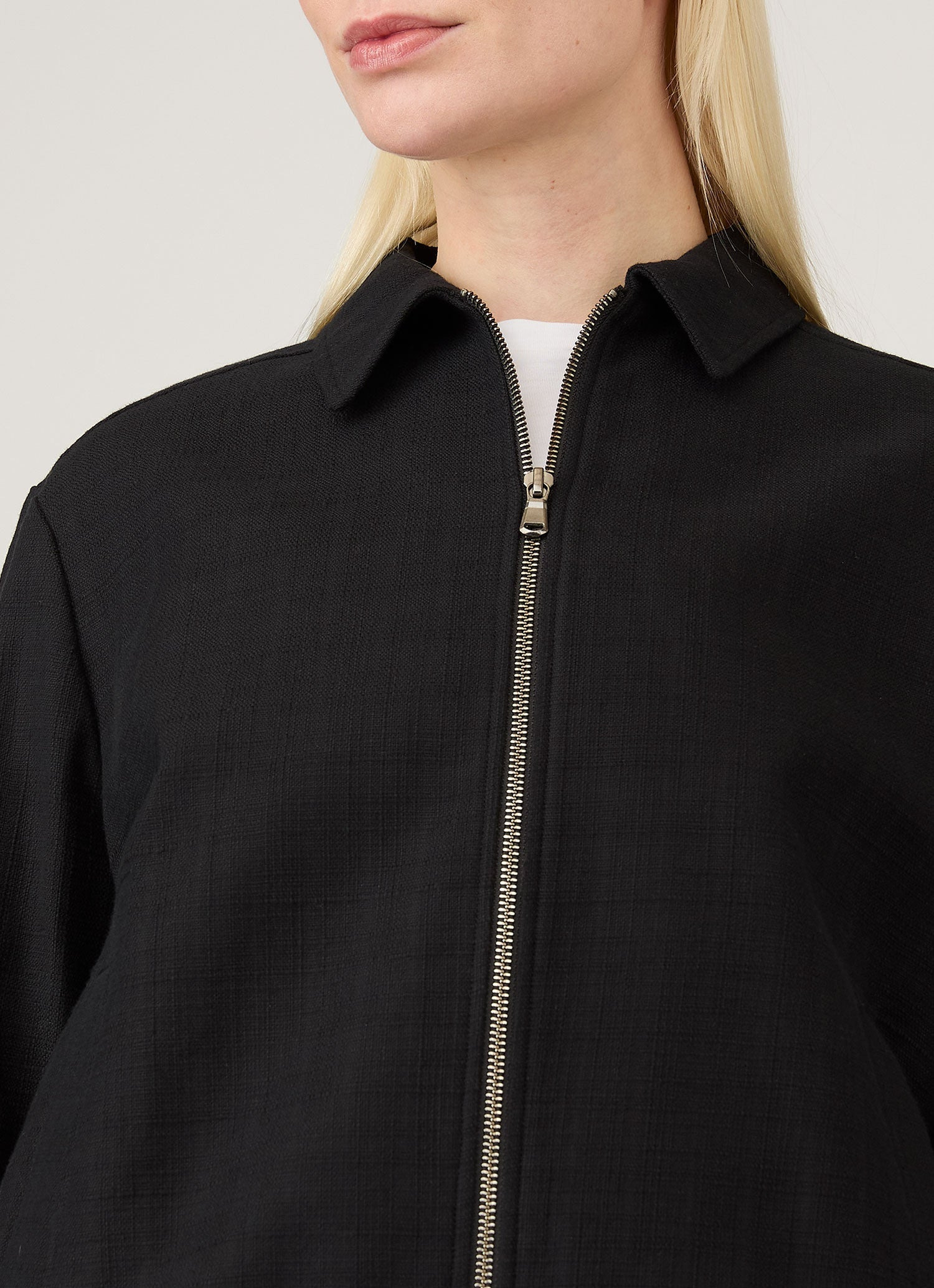 Cotton Raffia Bomber Jacket - 4
