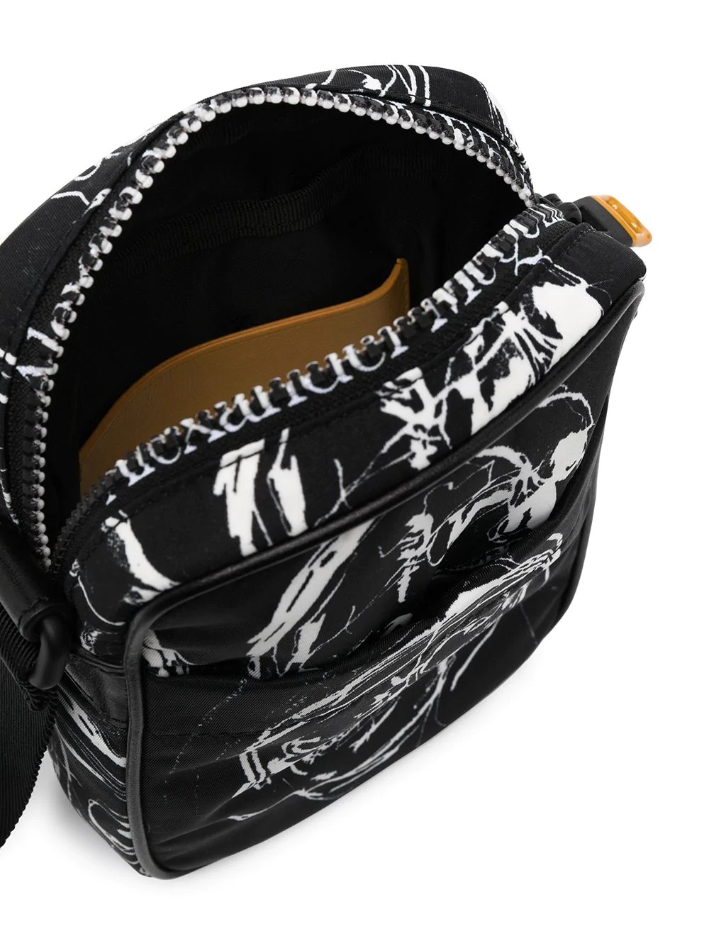 skull print messenger bag - 5